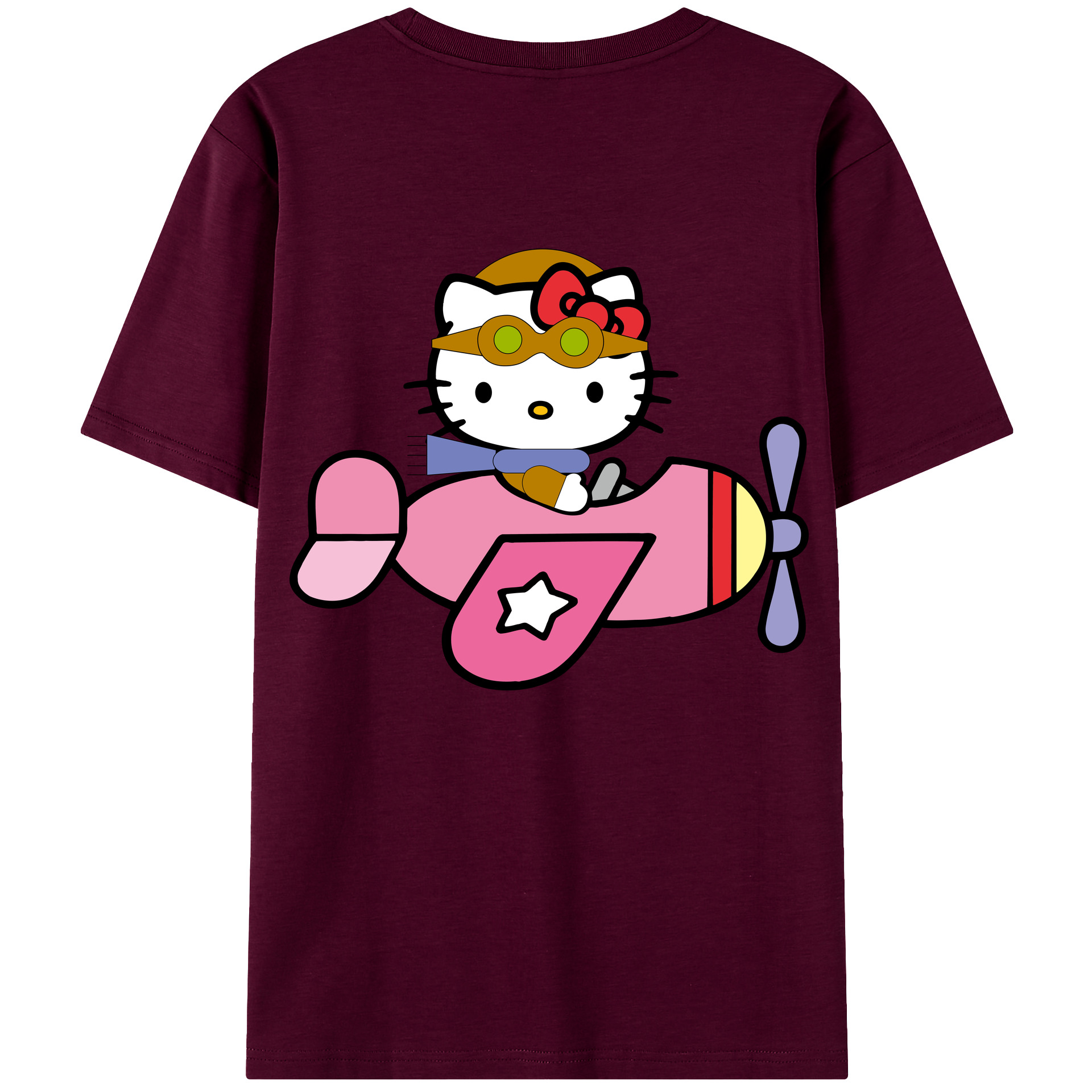 （画像用） Hello Kitty ハローキティ レディース半袖Tシャツ(バックプリント)
